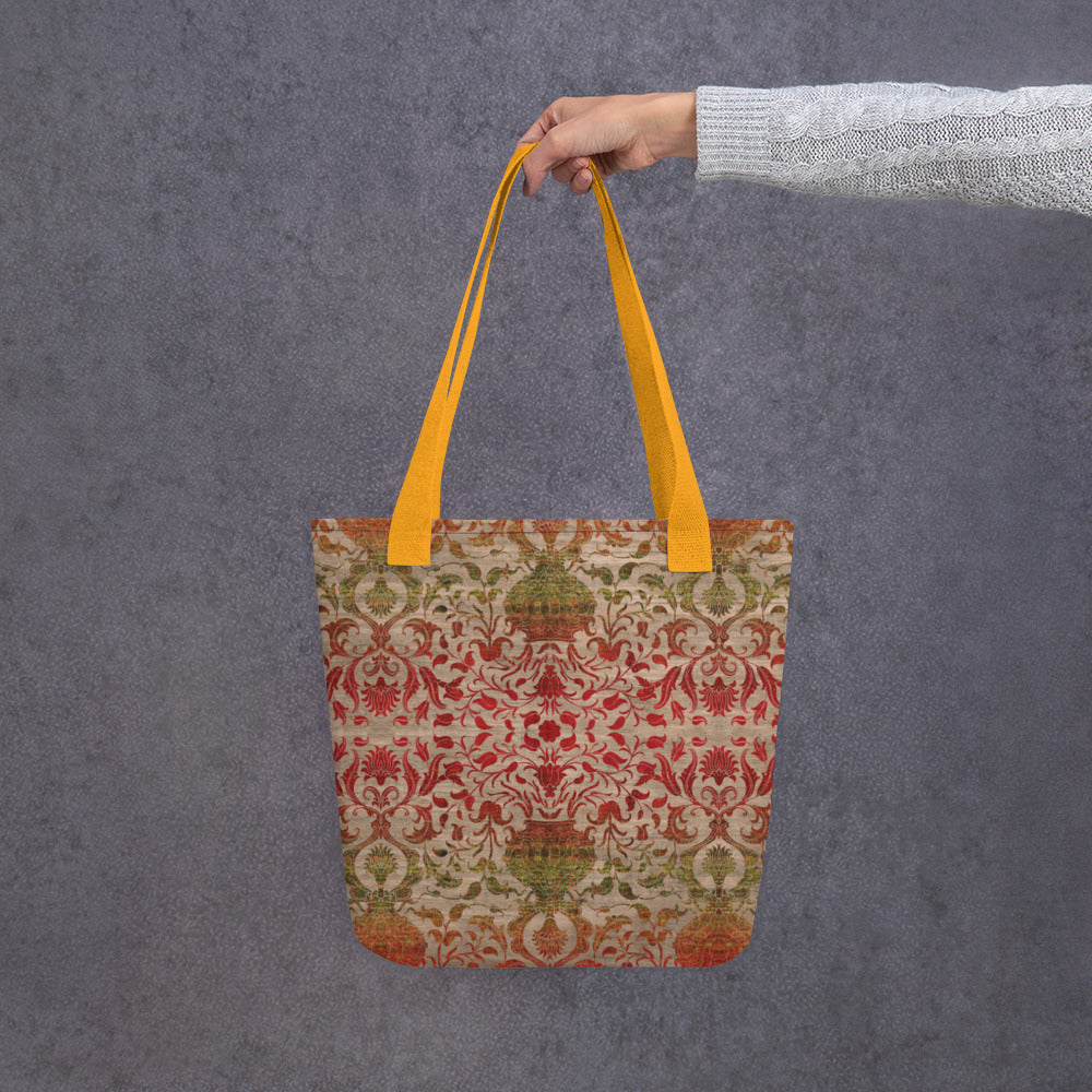 All Over Print tote bag - Reincarnation (Khaki Ruby)