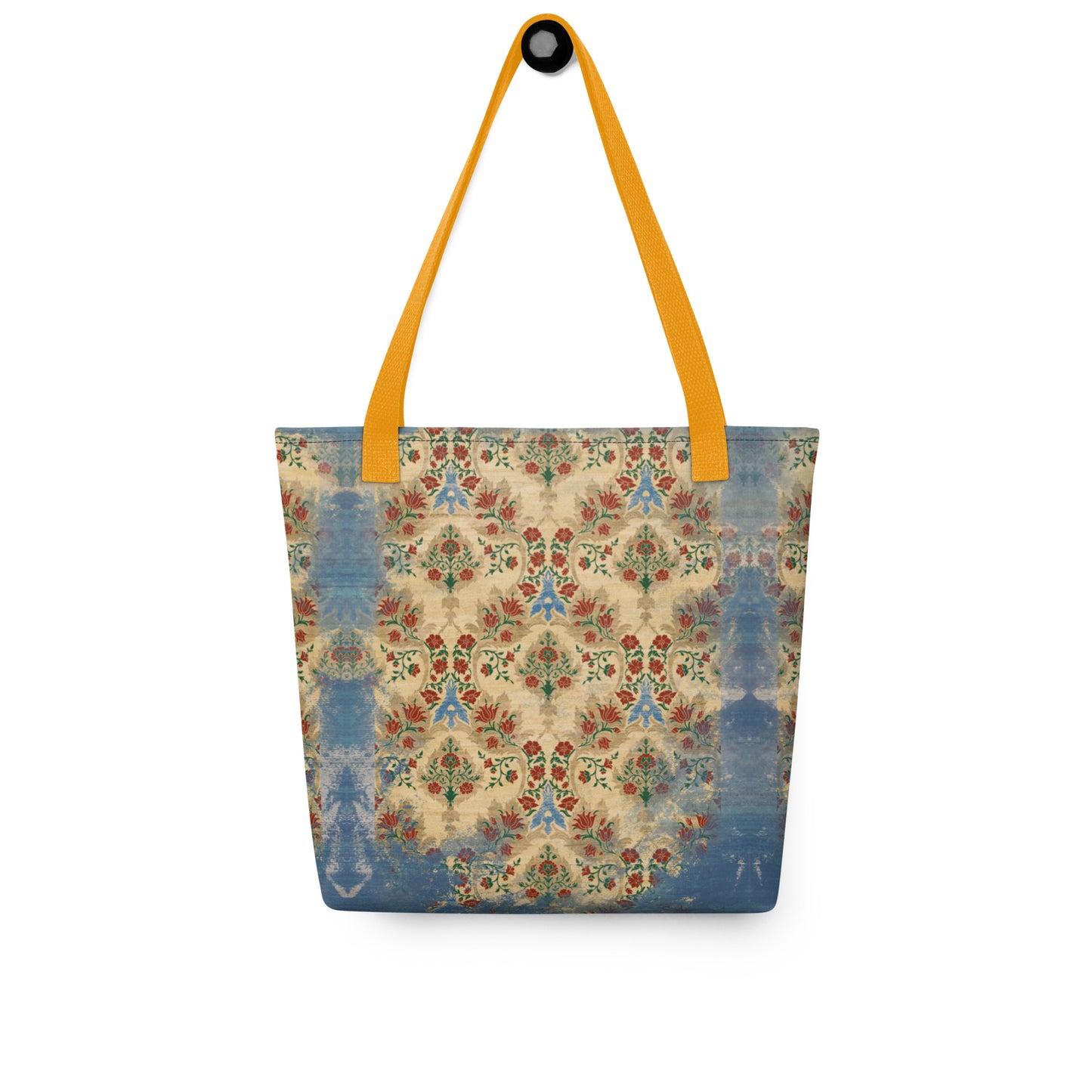 All Over Print tote bag - Sparrow's garden (blue version)