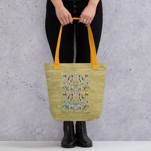 All Over Print tote bag - The last dance with the wind (green version)