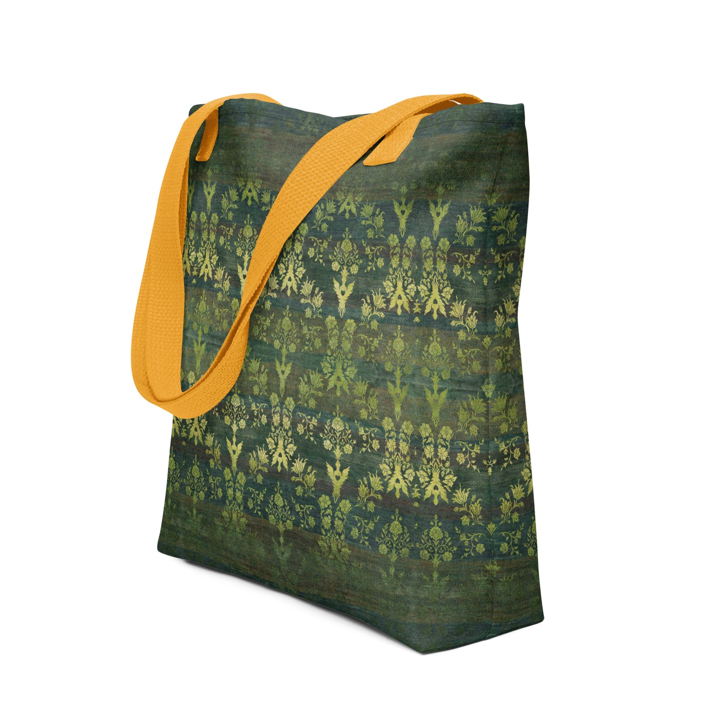 All Over Print tote bag - Sparrow's garden (green version)