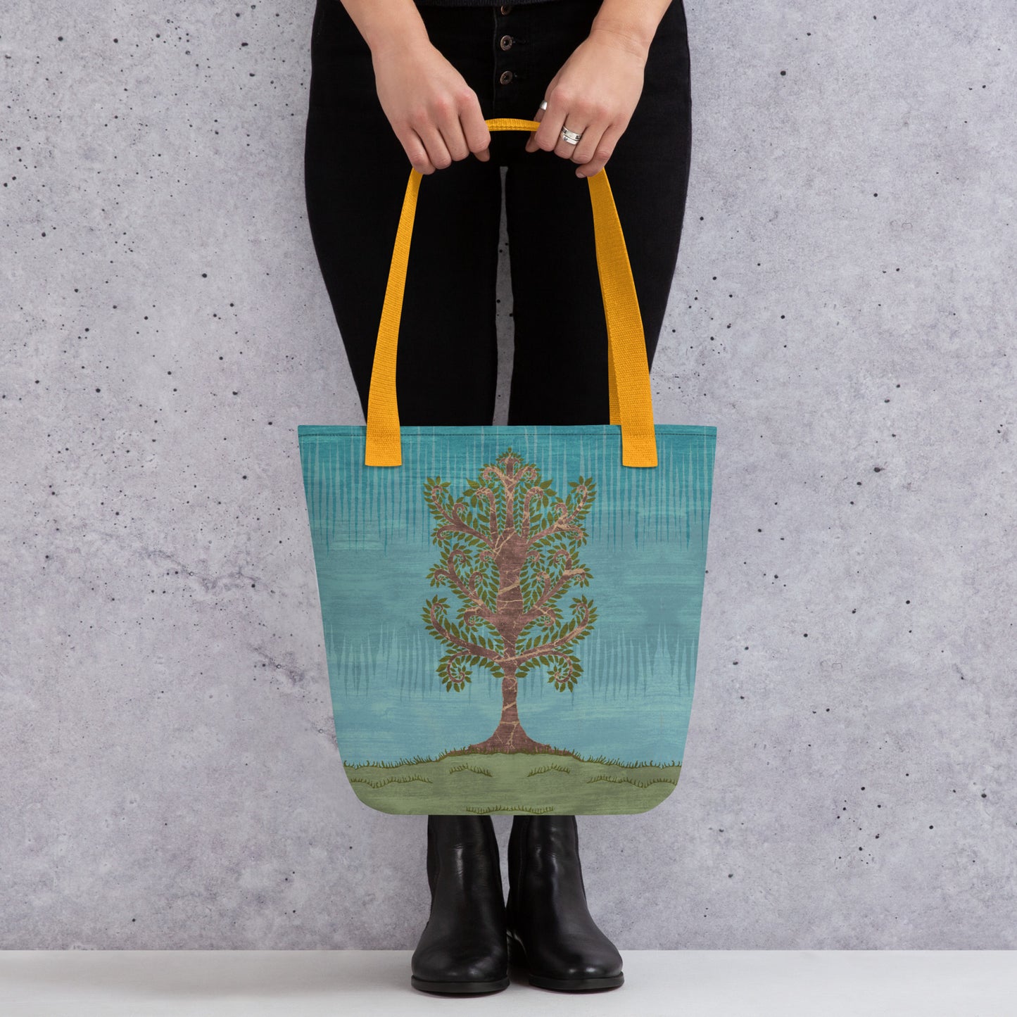 All Over Print tote bag - Ashen Tree (Winter version)