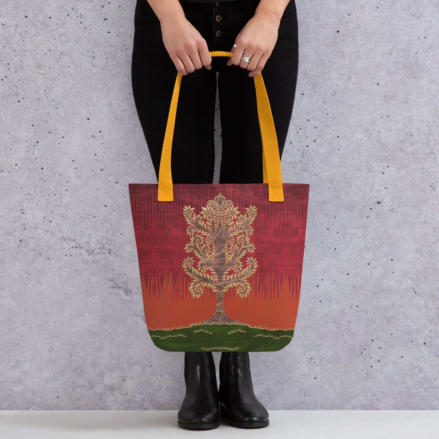 All Over Print tote bag - Ashen Tree (Autumn version)