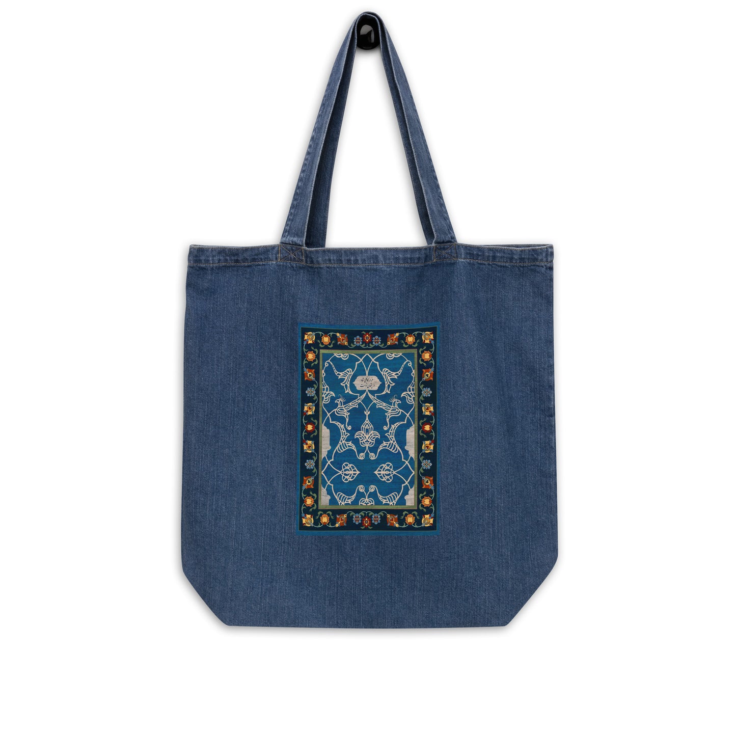 Organic denim tote bag - Nightfall Blue