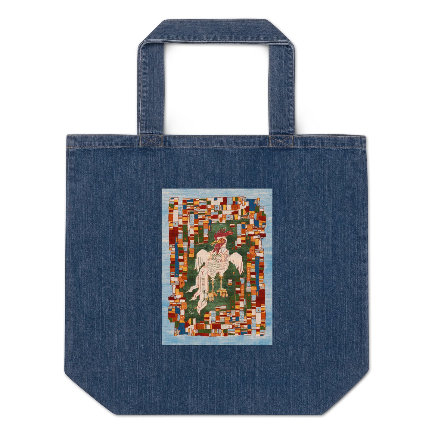 Organic denim tote bag - Ajhdar Shah