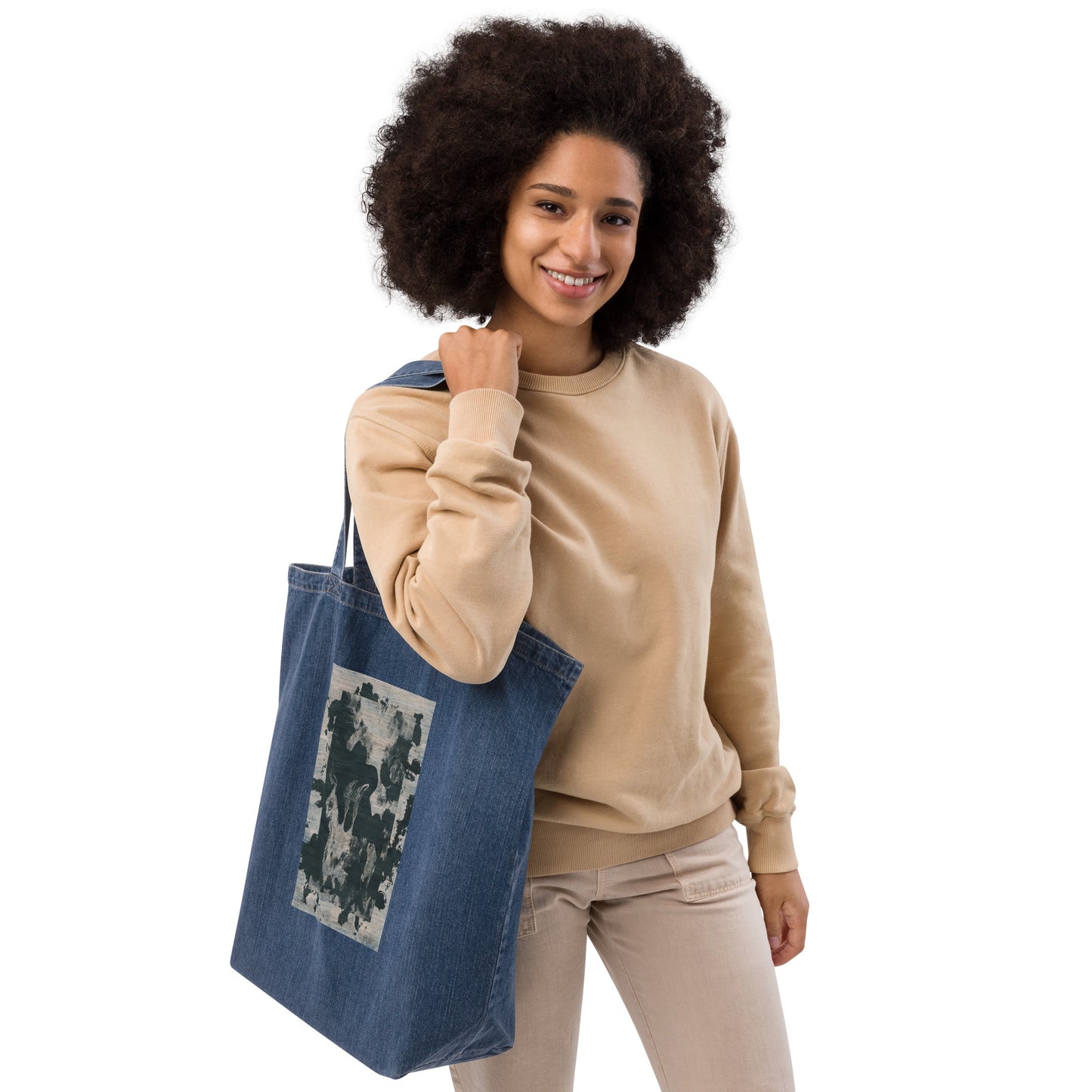 Organic denim tote bag - Chimera